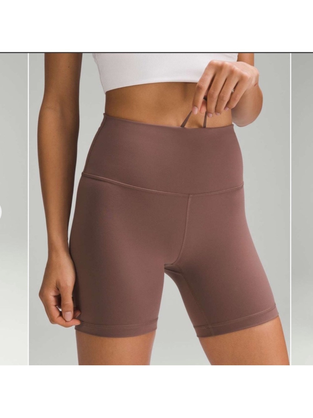 lululemon athletica dark oxide 6” High-Rise Bike Shorts
